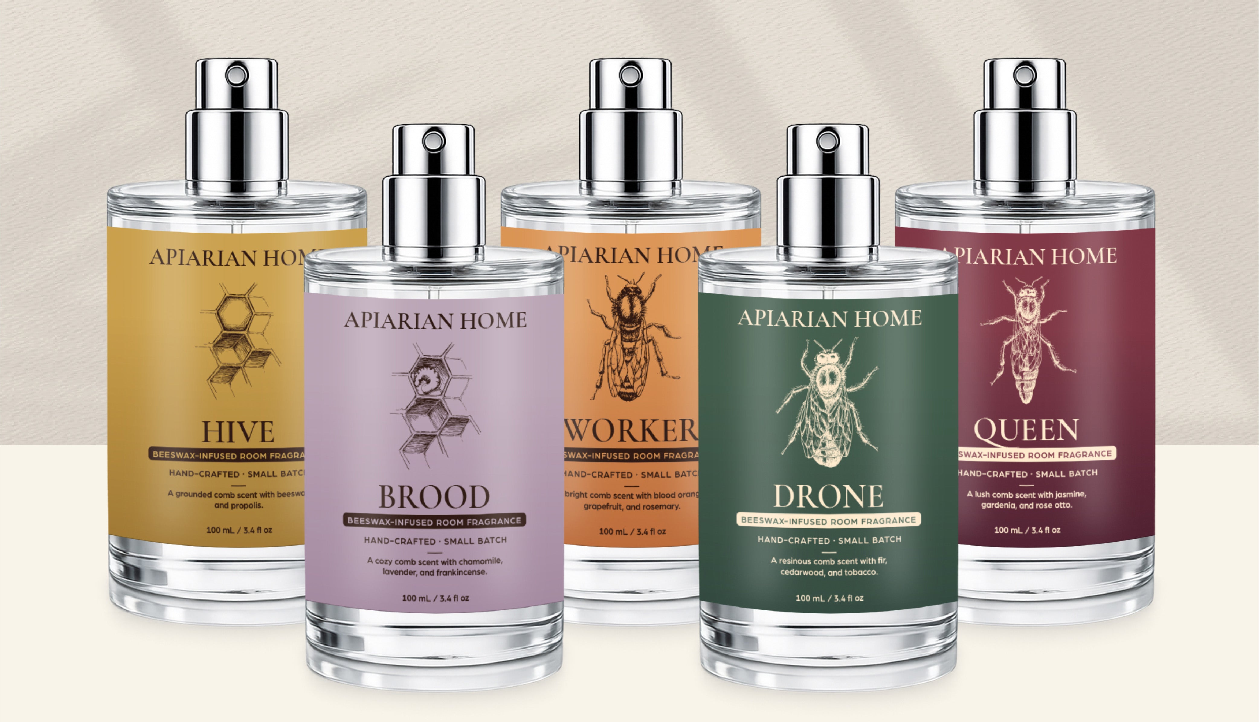 The Hive Collection - Four Bee-Inspired Room Sprays | The Apiarian